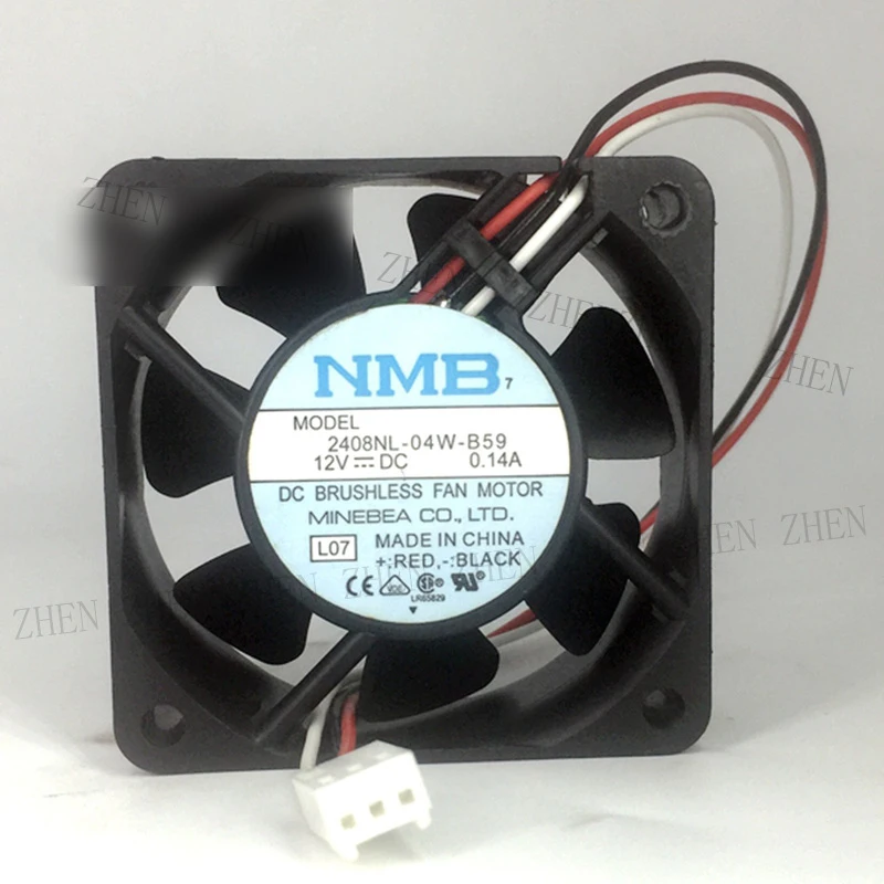 

S New for NMB 2408NL-04W-B59 12V 0.14A 3-wire cooling fan#QW