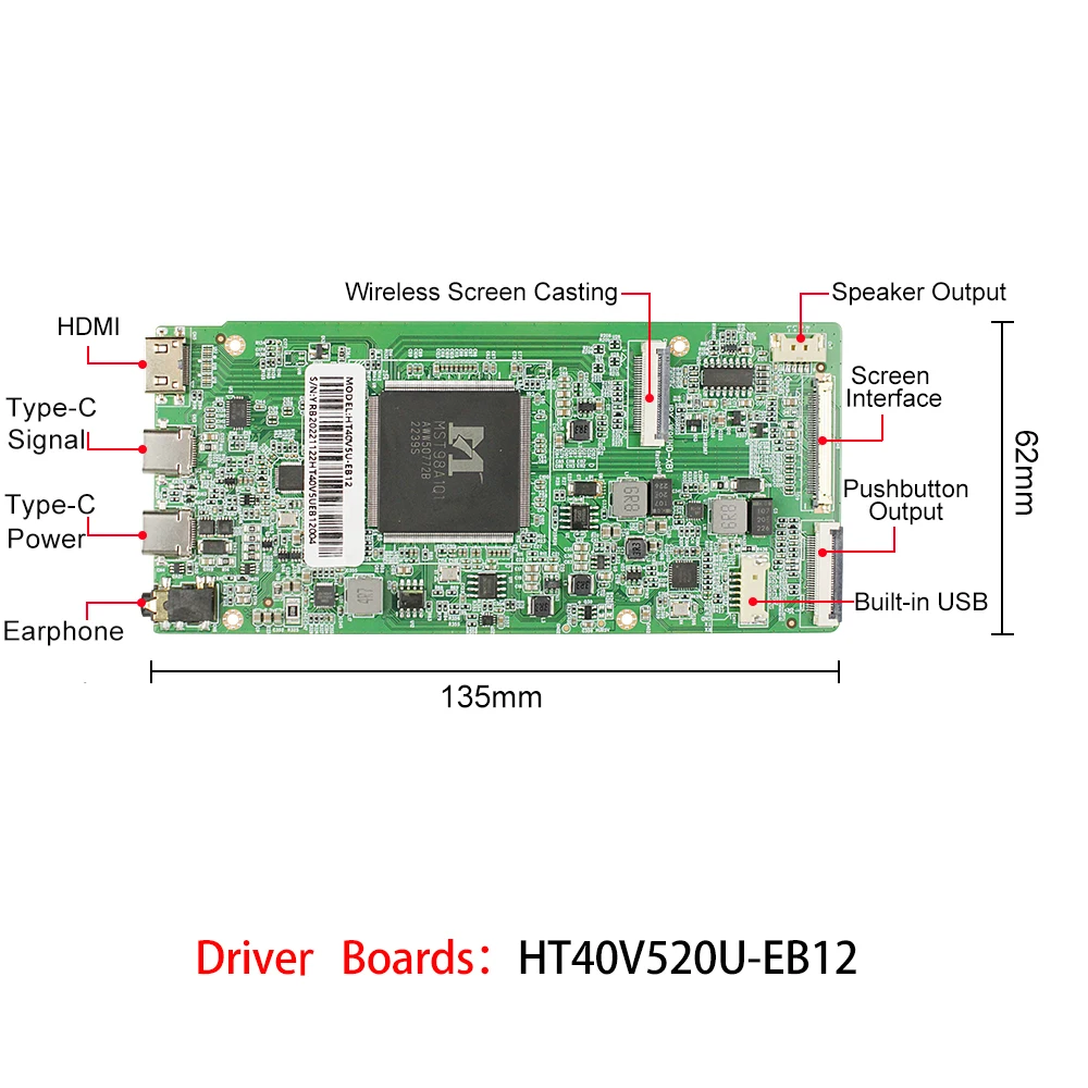 Imagem -06 - Polegadas Nv127h4m-nx1 Display Lcd Resolução 2880x864 Ips Bar Exibição Secundária Tela de Supermercado Long Strip Original Boe12.7