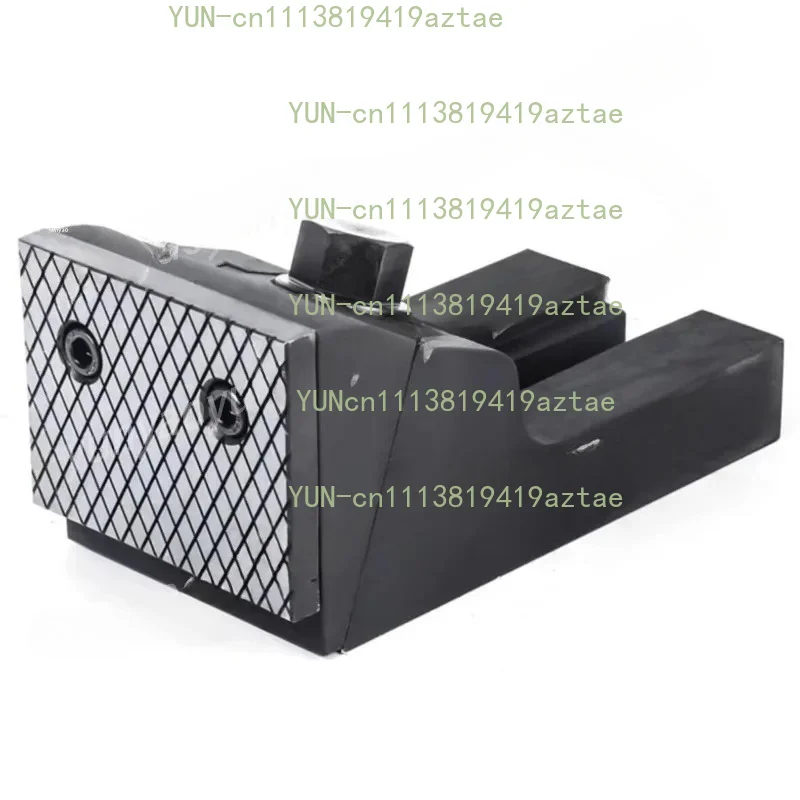 Angled pressure design, hardened steel split heavy duty vise