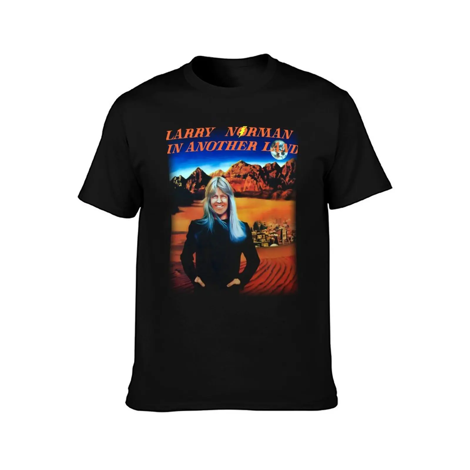 Larry Norman - In Another Land (On Black) T-Shirt man clothes shirts graphic graphic shirts t shirt men