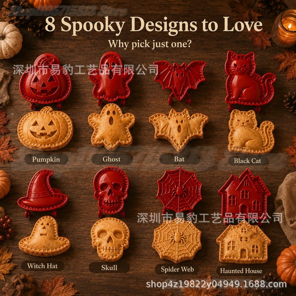 Spooky Halloween Hand Pie Mold, Mini Pocket Pie Dough Press Tool, Halloween Themed Baking Accessory for Apple Pie,Party DIY