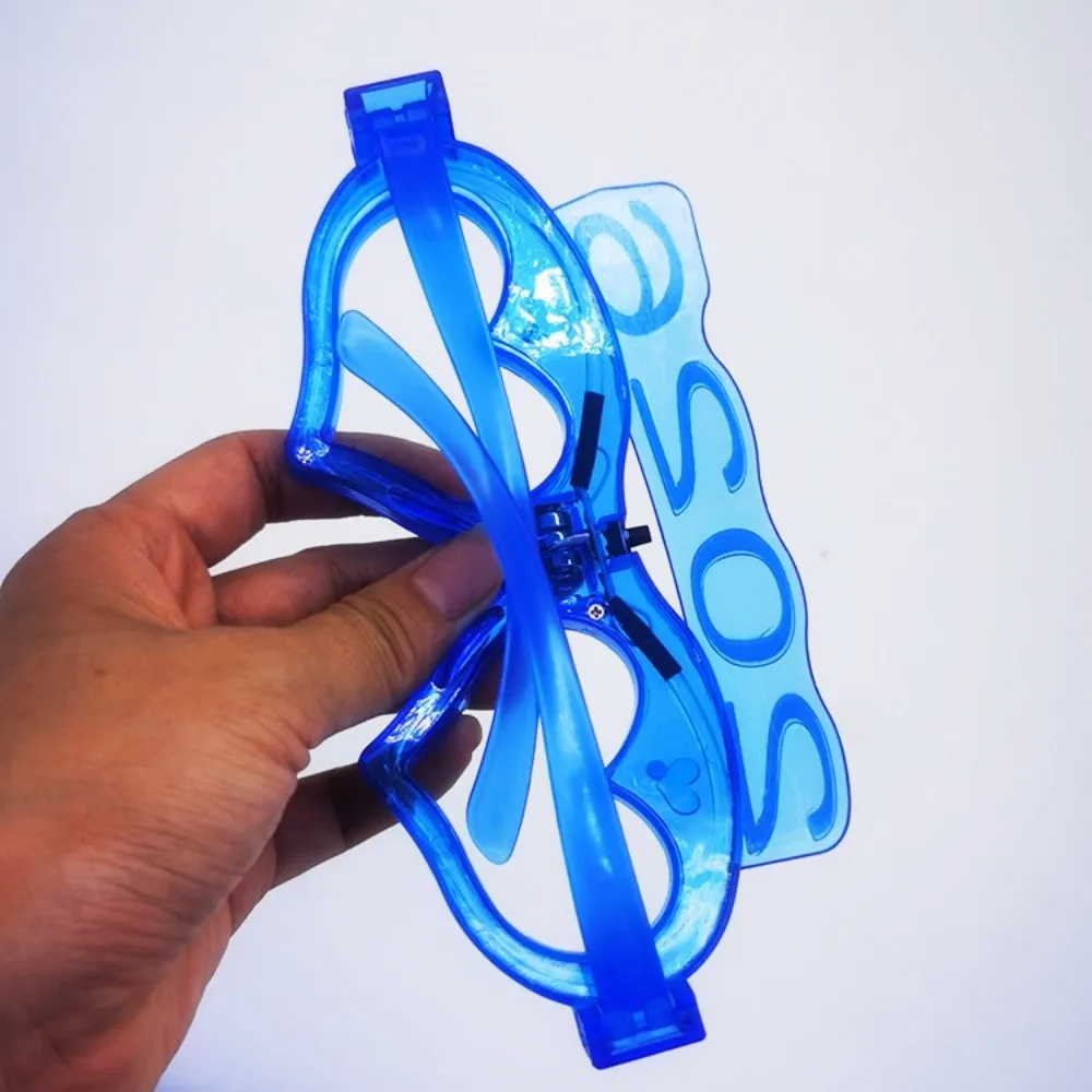 LED 글로우 2026 새해 글로우 안경 숫자 글자 사진 장식품 2026 LED 글로우 안경 사각형/하트 모양 다채로운