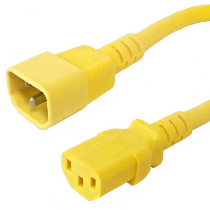 Cable de extensión de alimentación para servidor UPS PDU, 14AWG, 16AWG, C13 a C14 opcional