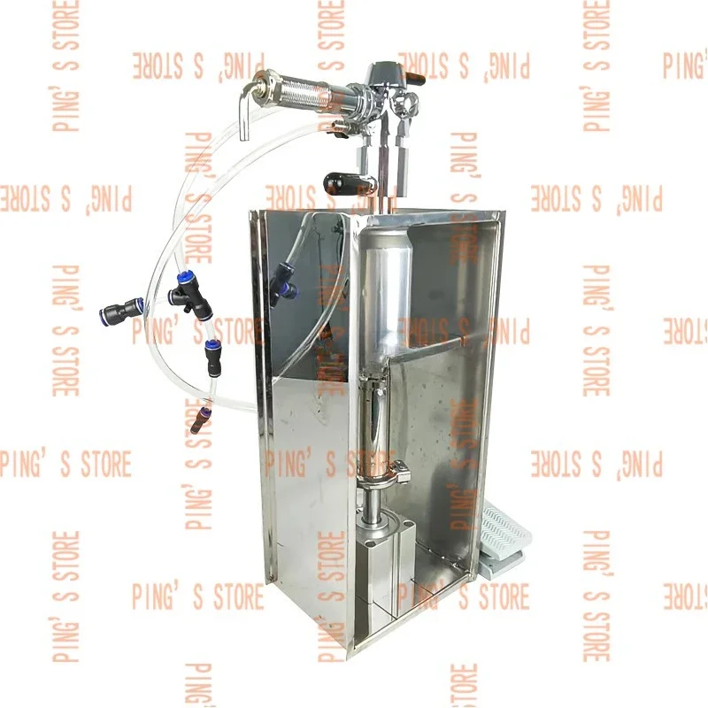 Craft Beer Can Filling Machine, Defoaming Small    Simple Equal Pressure  Equipment