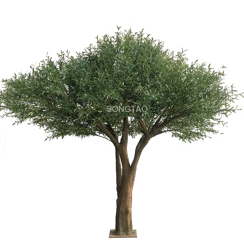 

custom.songtao Home Office Indoor Outdoor Garden Decoration large artificial olive trees Fiberglass Evergreen tree