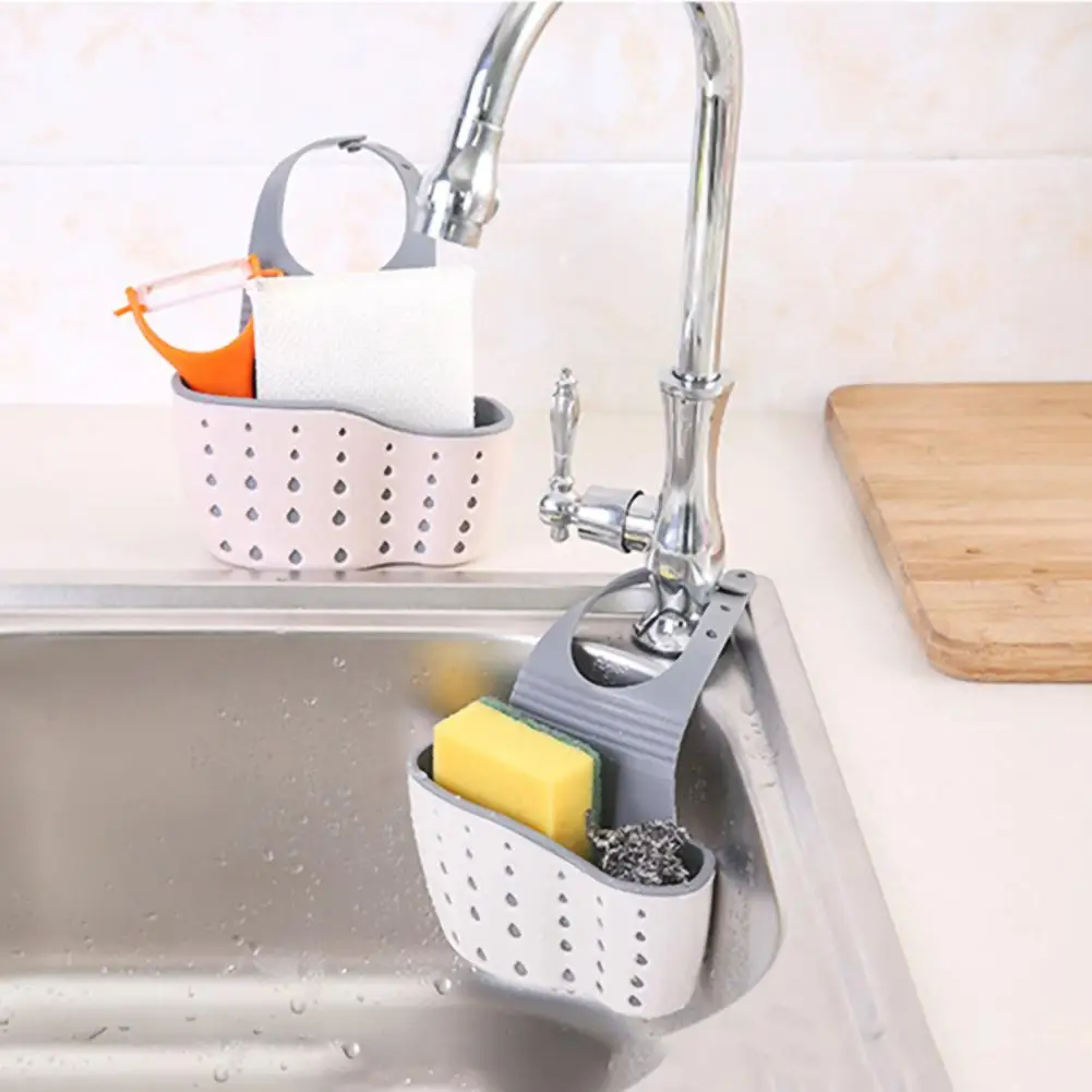 Rubber for Sponge Snapper Design Durable Sink Rack Thickened Basket Sink for Sponge