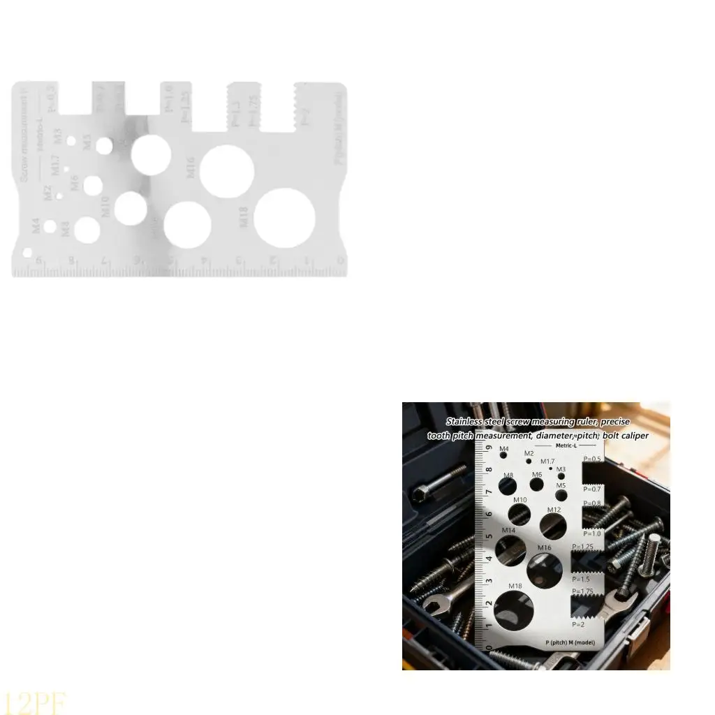 12PF Small Screw Measurement Scale Set Clear Marking Fast Recognition Tool 10pcs