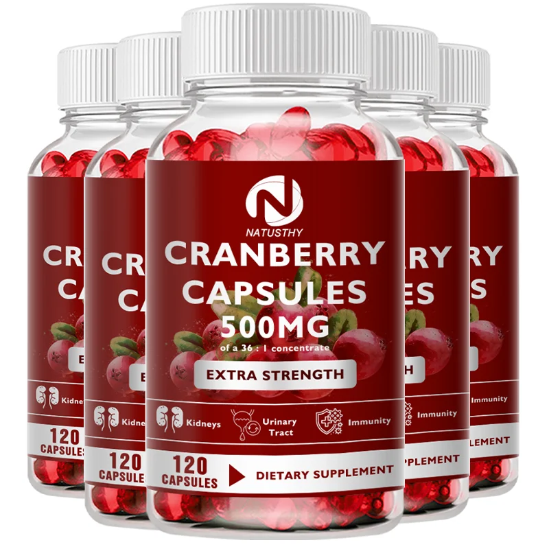 Cranberry Extract Supports Urinary System Health, Bladder Health Potent Antioxidant Rich Vitamin C - Everyday Cranberry Capsule
