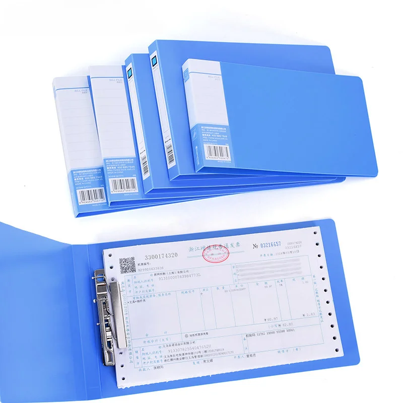 

Office Financial Supplies Bill Storage Folder Invoice Receipt List Folder File Folders PP Clip File