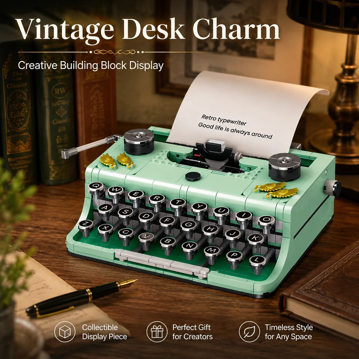 820PCS Typewriter Building Blo - огляд і ціна Model Kit Vespa