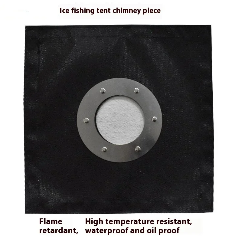 

Outdoor Tent Flame Retardant Cloth Removable Velcro Chimney Sheet Winter Fishing Tent Accessories Fireproof ClothCampingSupplies