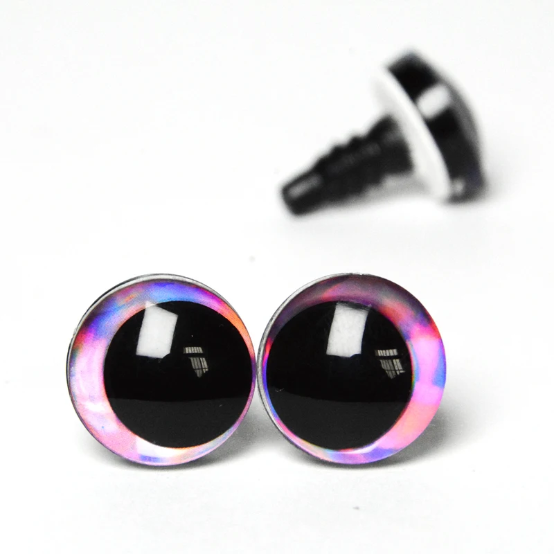 20 Stück 16 mm, 18 mm, 20 mm, 25 mm, 30 mm, Cartoon-3D-Glitzer-Spielzeugpuppe, Pupillenaugen mit Unterlegscheibe – Farbgrößenoption – Detail 5
