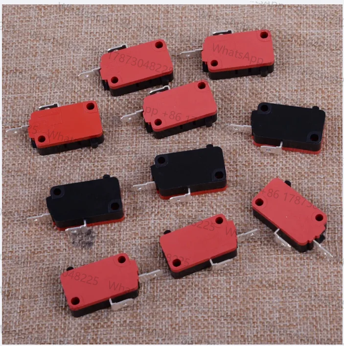 LETAOSK New 10pcs Black & Red & Silver  Microwave Oven Door Switch Fit For LG GE Starion SZM-V16-FD-63 SZM-V16-FA-63