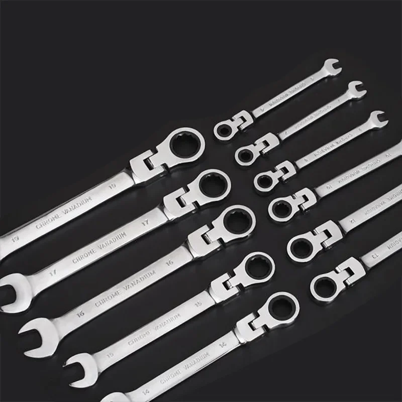 Metric Flexible Ratcheting Wrench Combination Spanner 6mm 7mm 8mm 9mm 10mm 11mm 12mm 13mm 14mm 15mm 16mm 17mm 18mm 19mm 20mm