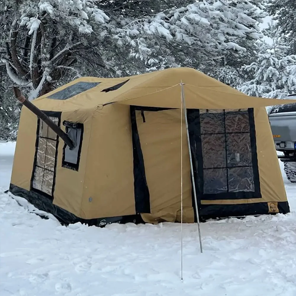 

Inflatable Structure House One Bedroom Heavy Duty Snowproof Emergency Tente Gonflable Maison