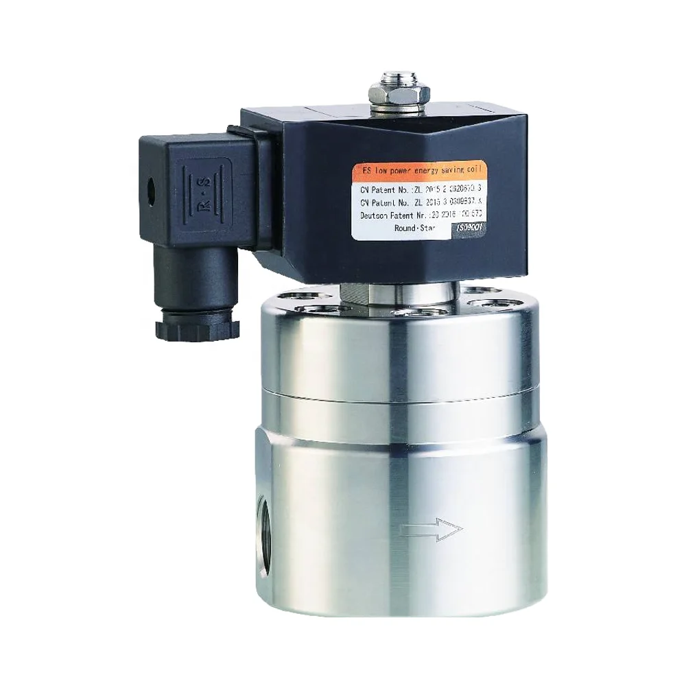 YSE-200 1inch High Pressure Pilot Solenoid Valve SUS304 160bar Max for High Temperature Base Media
