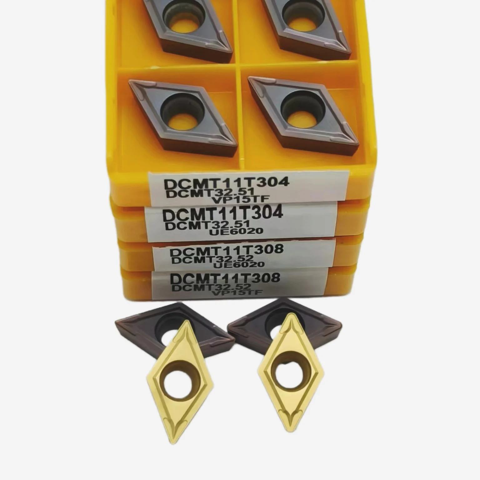 Токарный резец DCMT11T304 DCMT11T308 VP15TF UE6020, твердосплавная пластина, инструмент для токарного станка