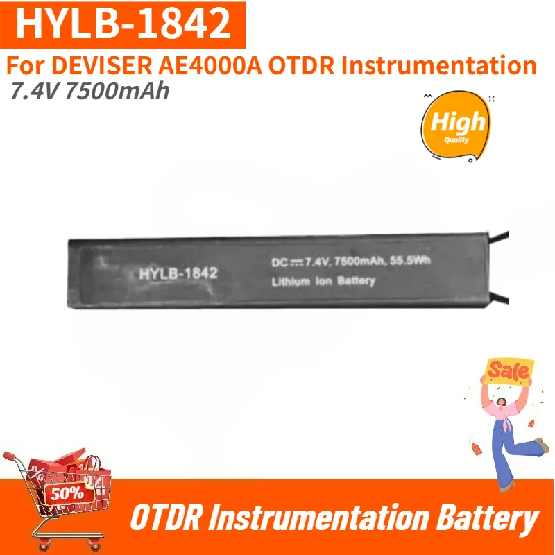 

100% New High Quality HYLB-1842 7.4V 7500mAh Replacement Battery for DEVISER AE4000A OTDR Instrumentation