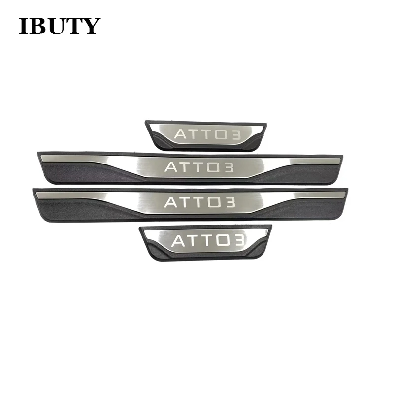 

For BYD ATTO 3 2022-2024 Car Door Sill Welcome Pedal Outer Threshold Guard Trims Car Styling Protective Strips