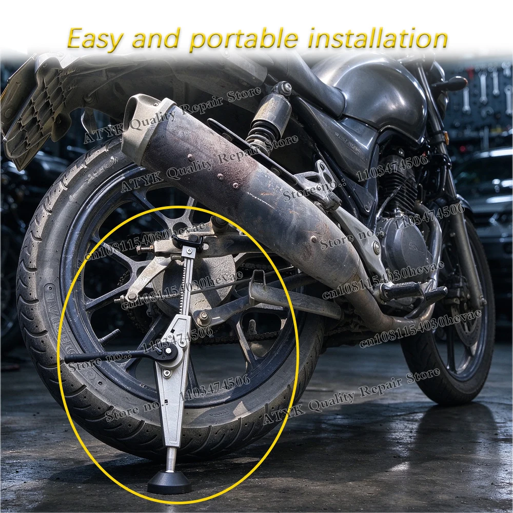 2027 Motorcycle Lift Kit 2.0 Portable stainless steel chain Ratchet lifting structure adjust car Clean quick lifting lowering