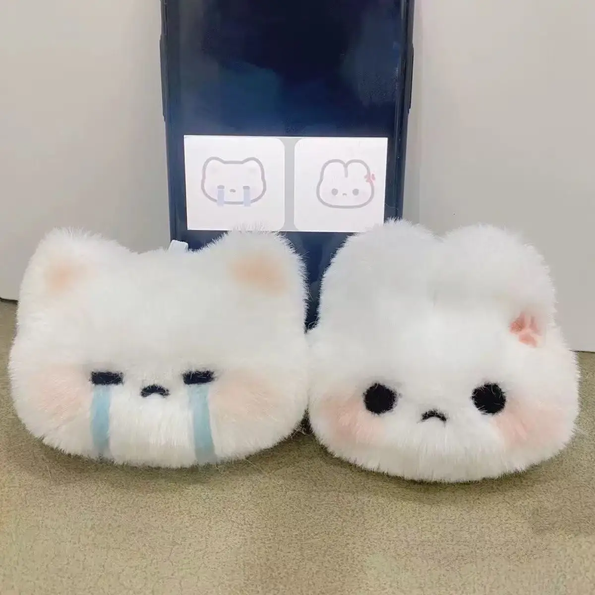 Simpatico coniglietto di peluche Orsetto di peluche Ciondolo Zaino per studenti Accessori decorativi Portachiavi super carino ﻿