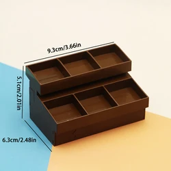 1/12 Dollhouse Mini Supermarket Display Shelf Model Empty Fruit Vegetable Rack Furniture Accessories For Dolls House Decor Toys