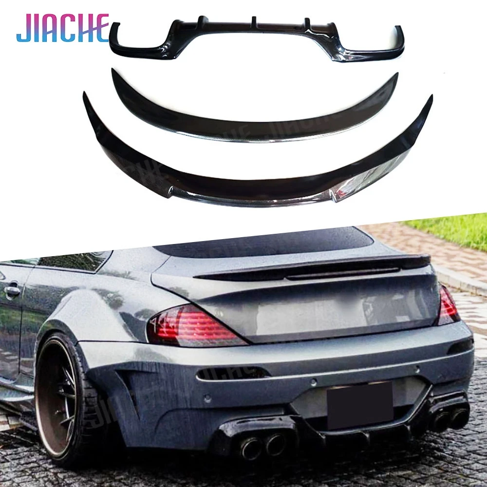 

Комплект обвесов JIACHE из карбона: передний сплиттер, задний диффузор, задний спойлер для BMW 6 серии E63 E64 M6 2006-2010