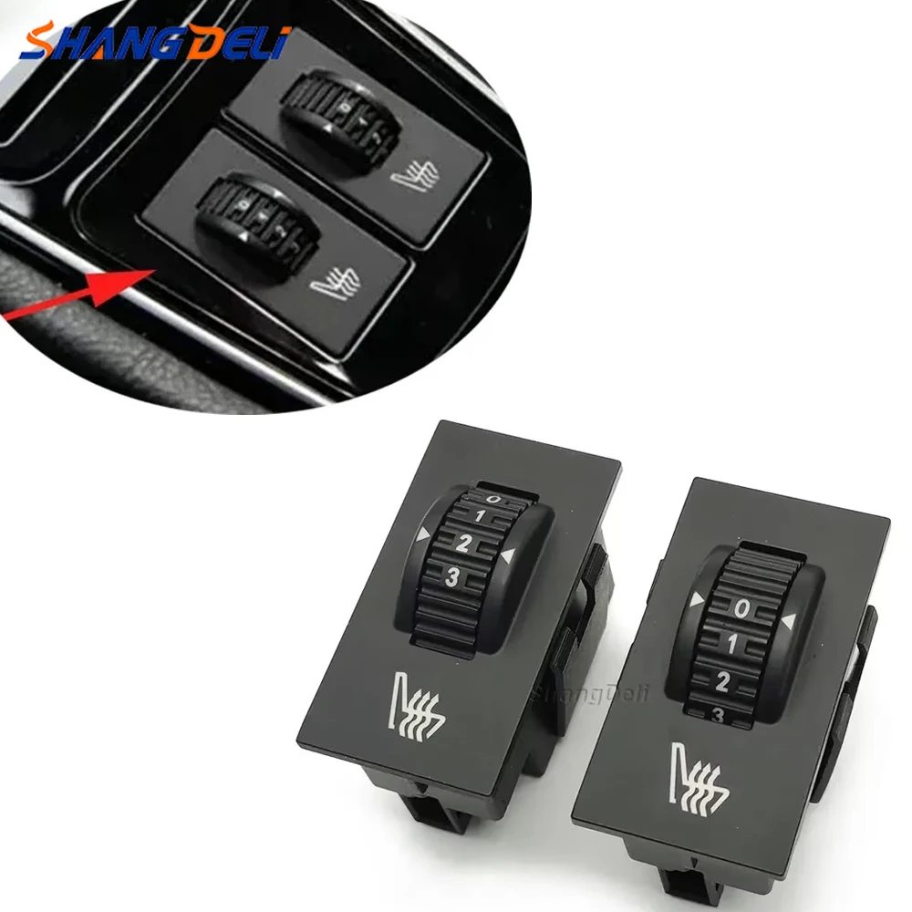 

Compatible for Peugeot 3008 508 207 308 407 607 807 RCZ for Citroen C5 2Pc Car Seat Heated Switch Heating Control Button