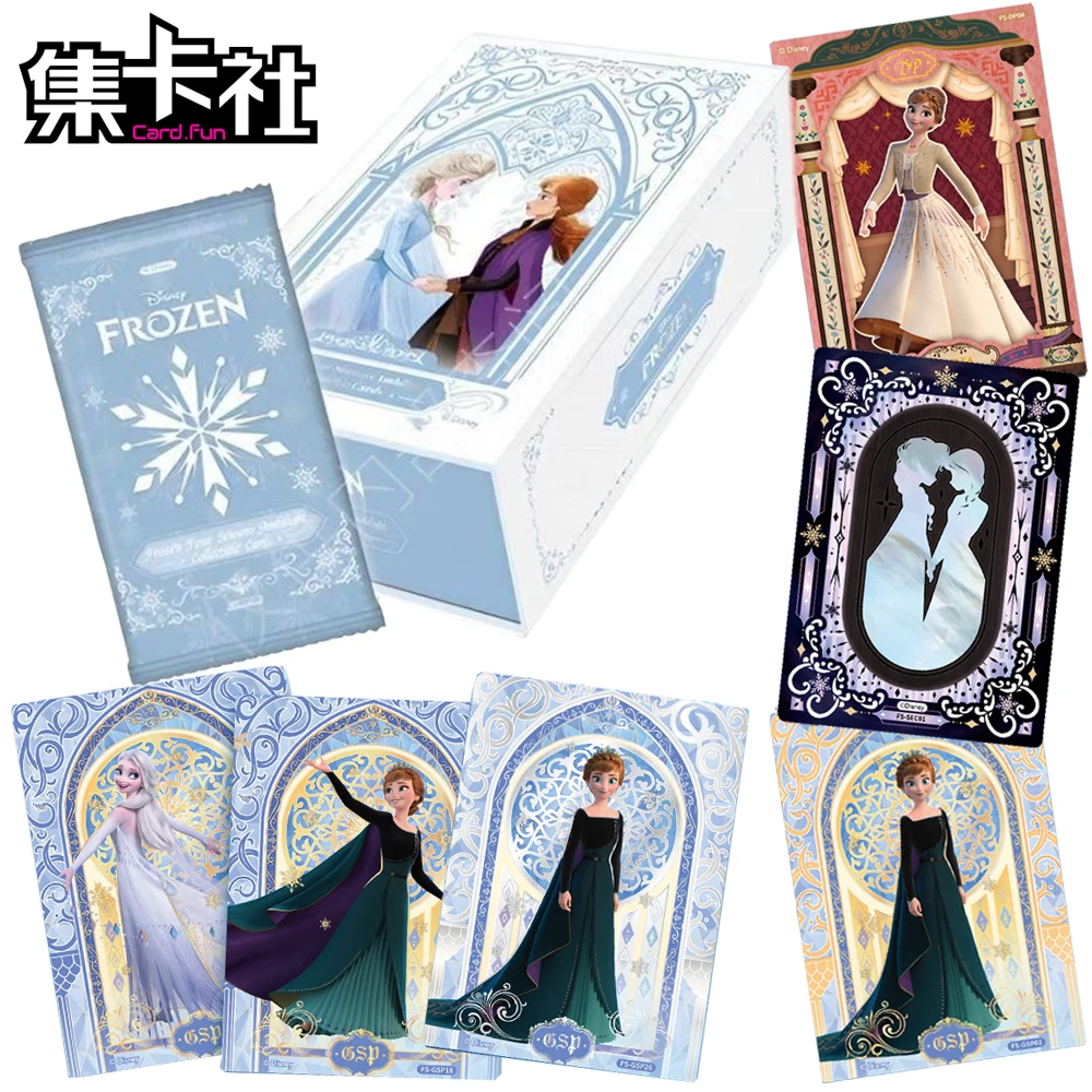 

Original Cardfun Frozen Collection Card Disney Snow Princess Minimalist Line Manuscript Card Girl's Like Holiday Surprise Gift
