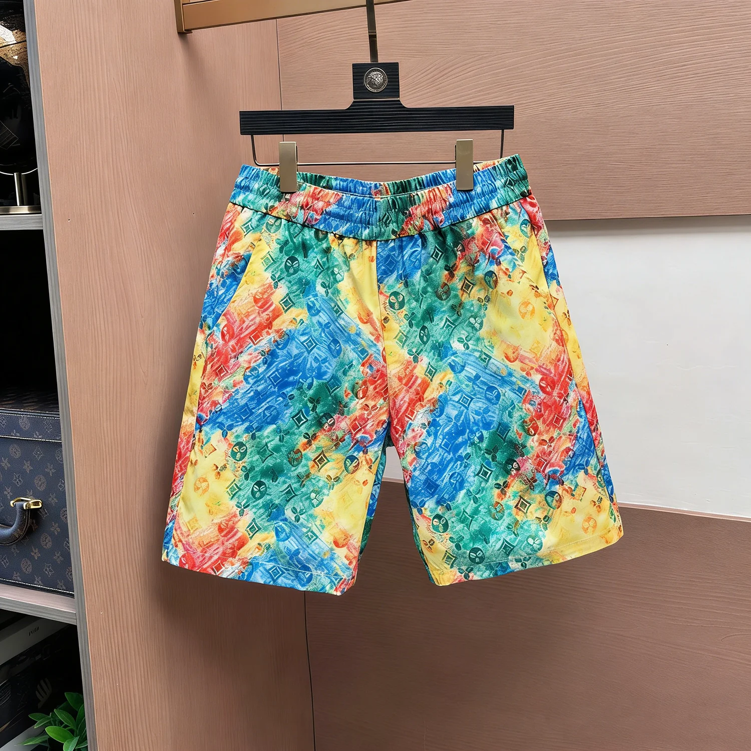 

Personalized Patterned Printed Short Pants for Men, 2026 Summer New Style, Casual Straight-legged Five-pants, Beach Pants