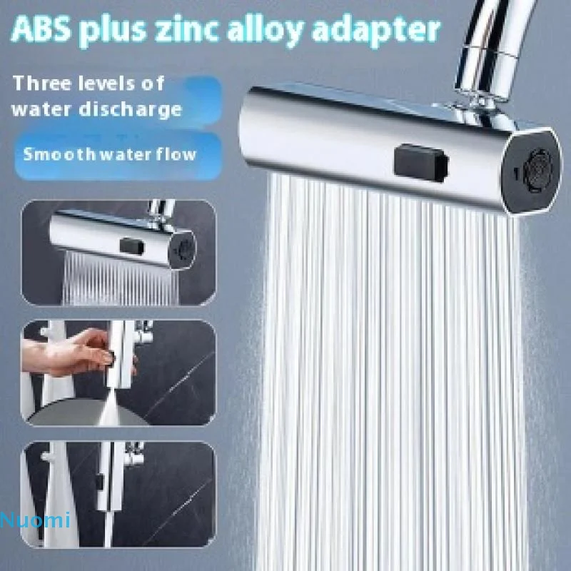 

【B】New Kitchen Waterfall Three-mode Universal Swivel Extension Faucet Splash-proof Nozzle Sink Multi-function