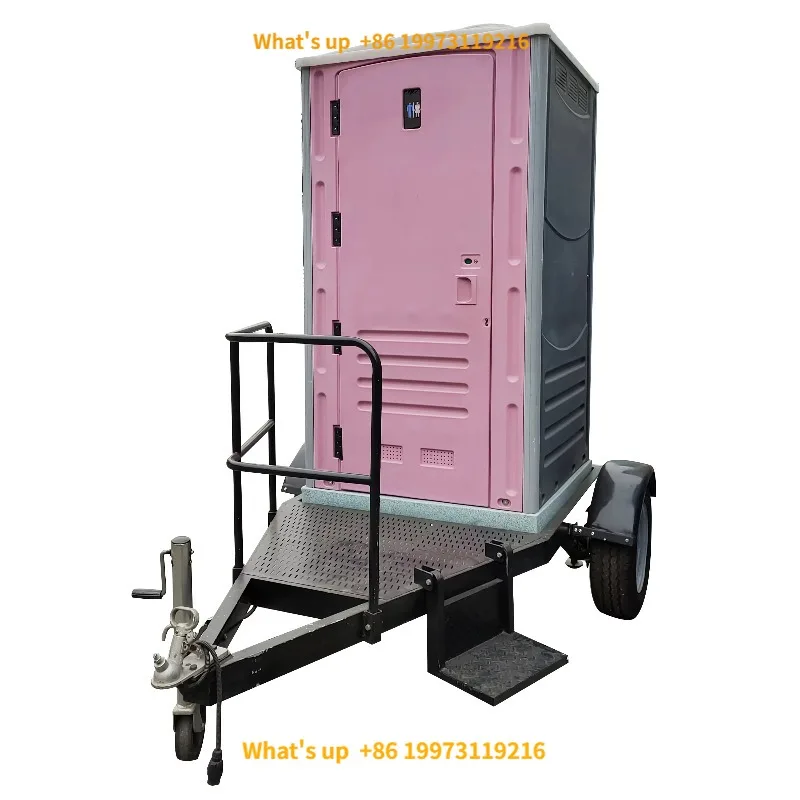 2026 Chinese Trailer Toilet Prefab Container House Two Wheels Bao Portatil for Sale