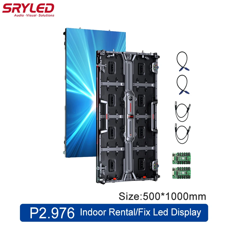 SRYLED Indoor LED Display Screen Full Color High Refresh Easy Assemble Shopping Mall Bussiness Advertising LED Video Wall Panel