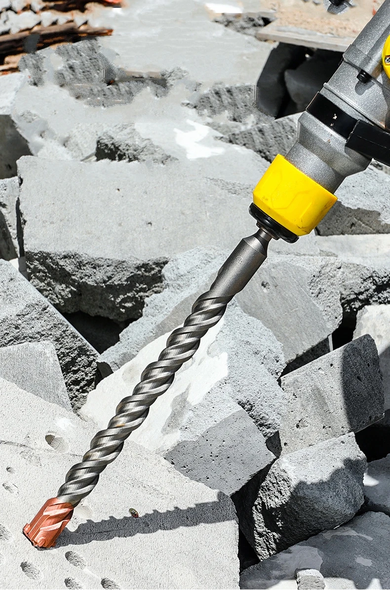 Tête de coupe transversale pour béton SDS Plus, 6-18mm, marteau à double tarière, bloc de brique mural 110/150/200mm, marteau électrique pour maçonnerie Co