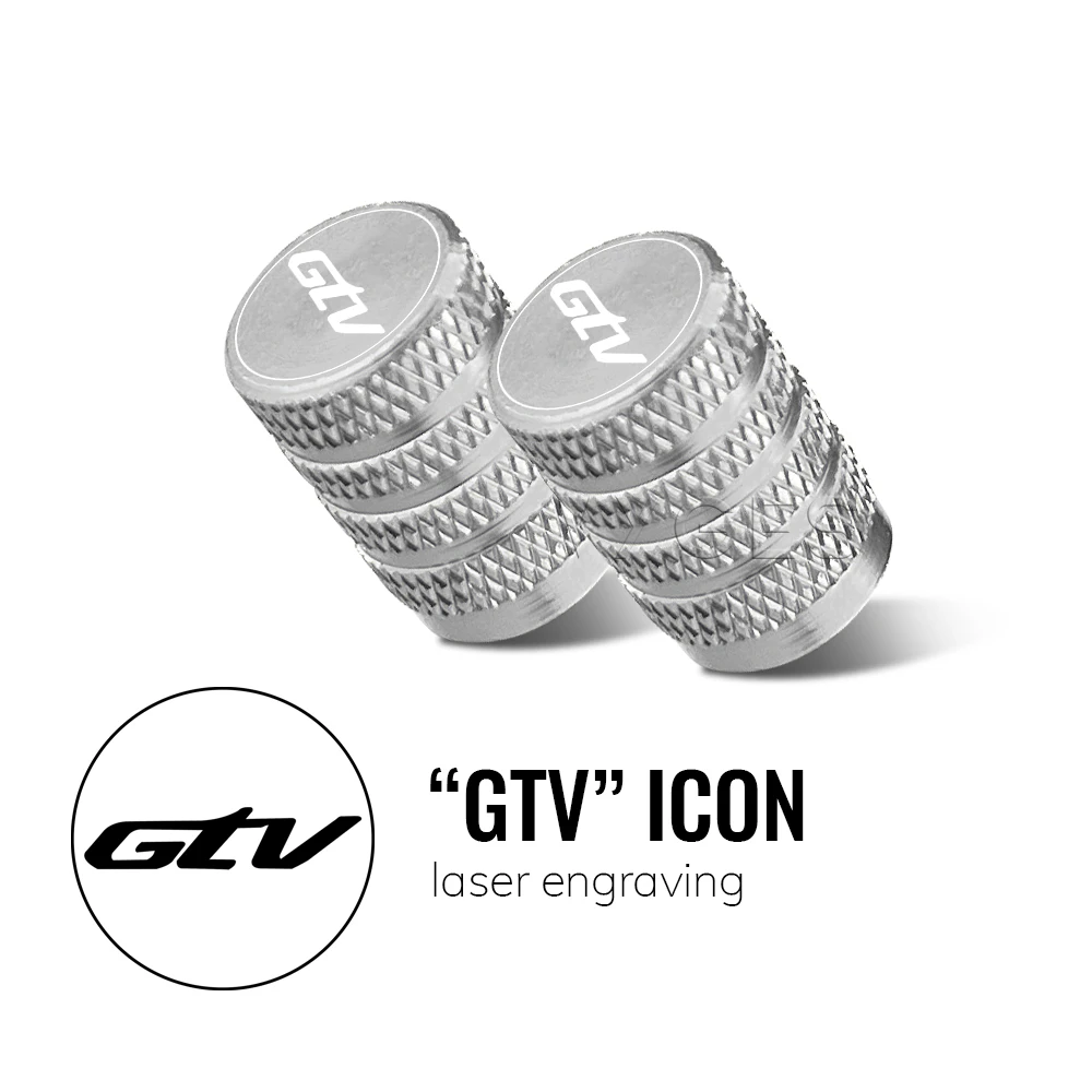 Für Vespa GTS 125 150 300 Super 300 Super 300 GTV 125 GTV 250 GTV 300 Motorrad Standard Ventil Kappe Set Reifen kappen Set Aluminium