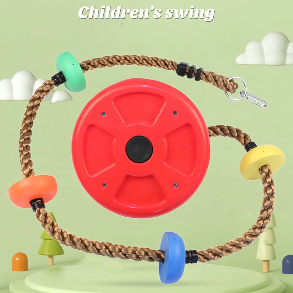 Cuerda de escalada con plataformas y asiento de disco para niños, juego de columpio para exteriores, juguete de jardín, accesorios para patio de