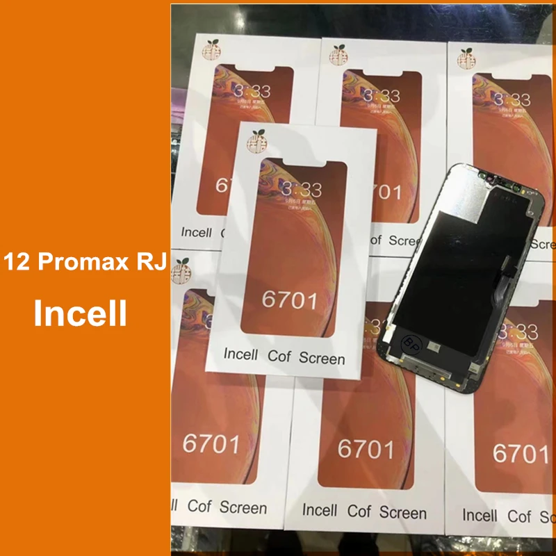 2PCS RJ Incell/Soft OLED Display LCD Touch Screen Digitizer Per iPhone X XR XSMAX 11 12 13 14 15 16PROMAX PLUS MINI