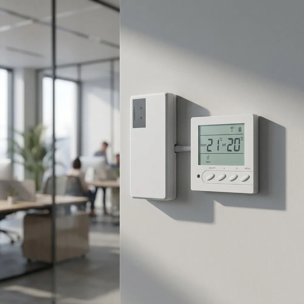 Wireless Central Controller For Water Underfloor Heating With Panel, Multi-Zone Temperature Regulation Energy Saving