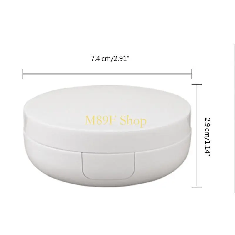 M89F Case Diy Lege Box draagbare spiegel voor Cream Cosmetische make -up case container met poeders sponzen
