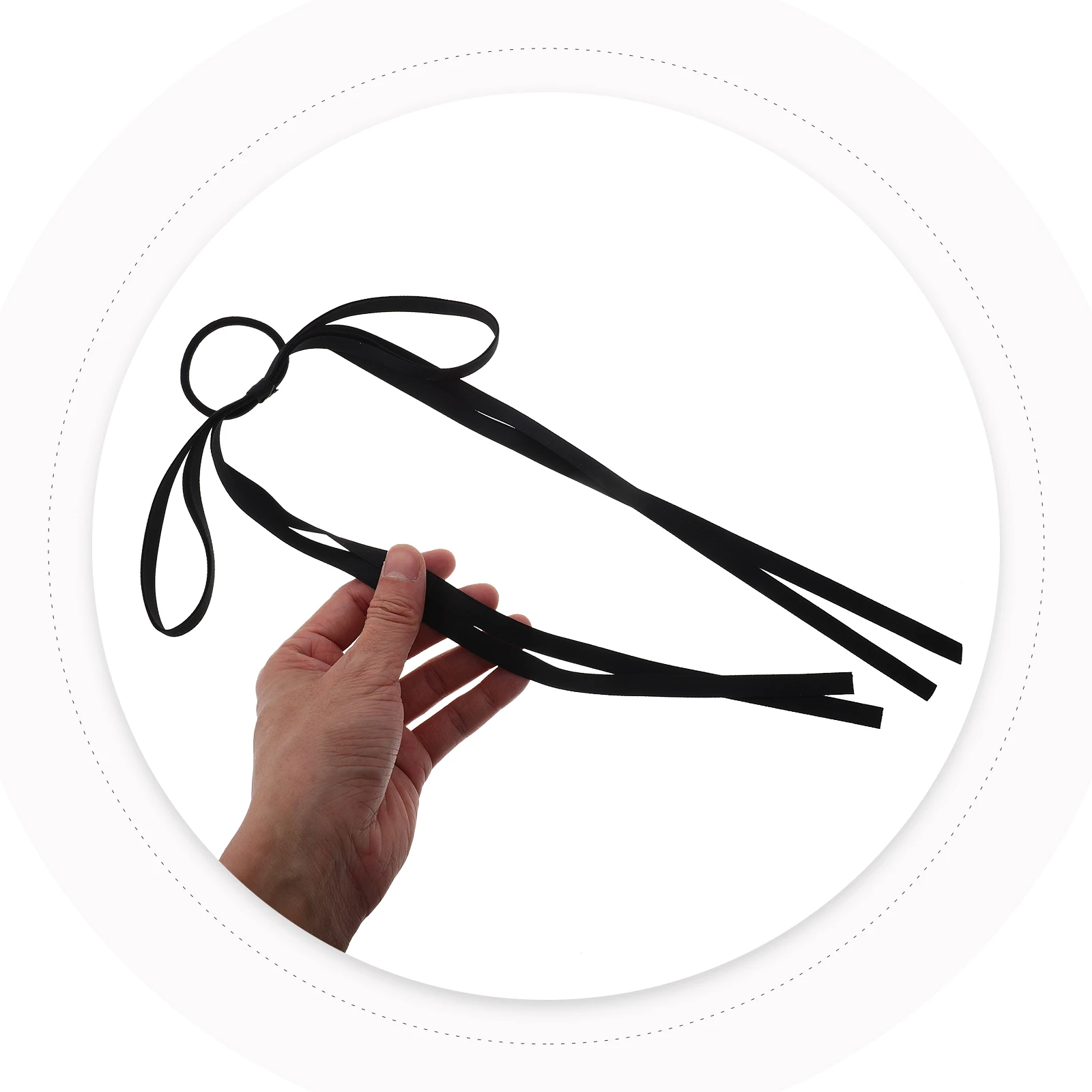 

Bow Tie Elastic Women Accessories Fabric Rope Girl Ponytail Holders Fine Hair Bands Versatile Use Comfortable Soft Material Hair