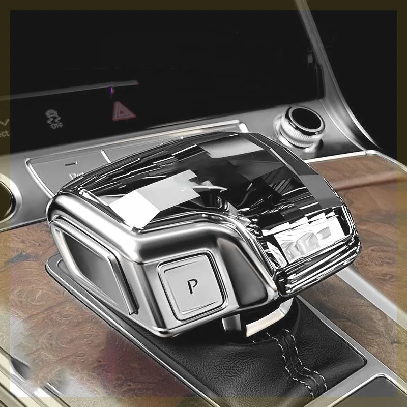 

Crystal Modification Gear Shift Knob Cover Lever Stick Head Car Accessories Trim For Audi LHD A4L A5 A6 A6L A7 A8L Q7 Q8 Q5L