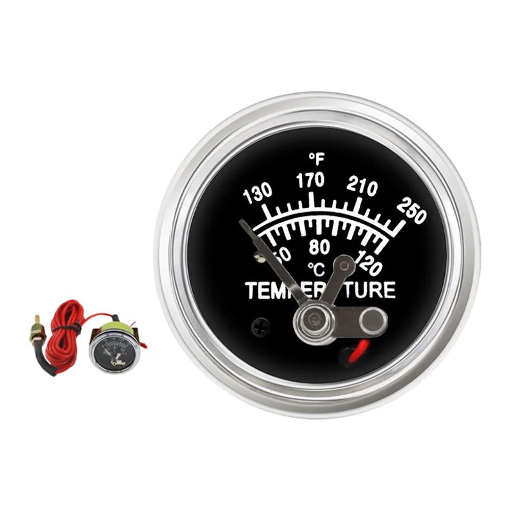 Wide Temperature Range Gauge Car Temperature Gauge Vehicle Heat Gauge 12V 24V Gauge Harsh Environment Ready Precise Monitoring
