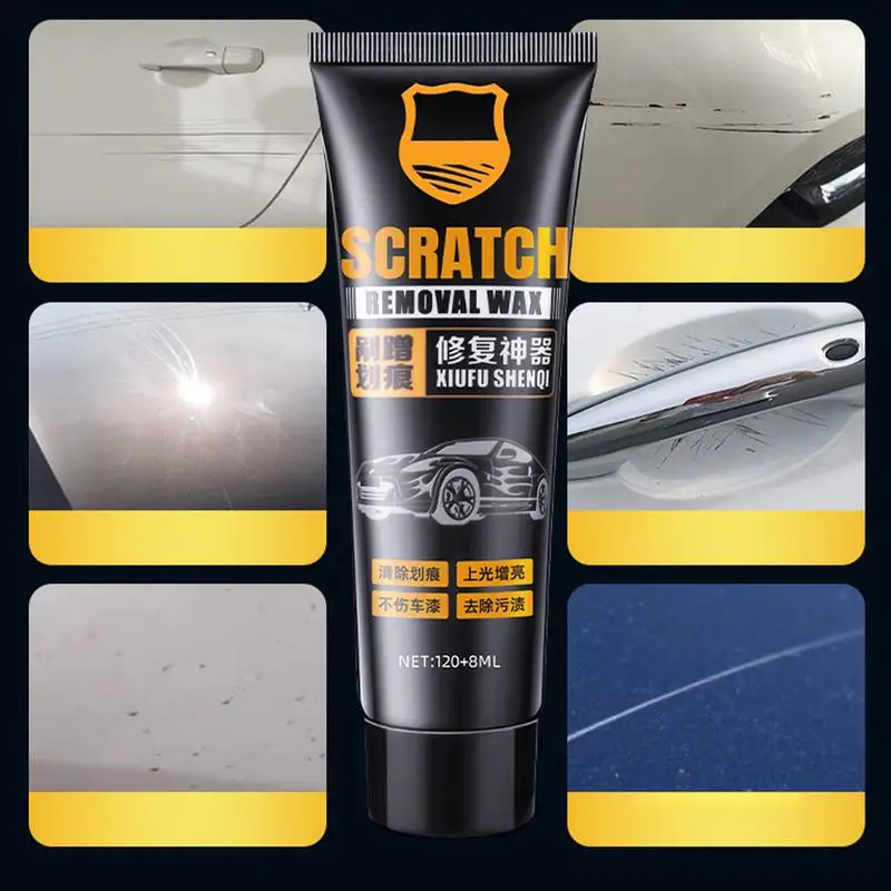 128ml car Scratch Repair Wax Scratch Remover car polishing Wax cleaning brush cloth car Paint Scratch Repair supplies beauty wax