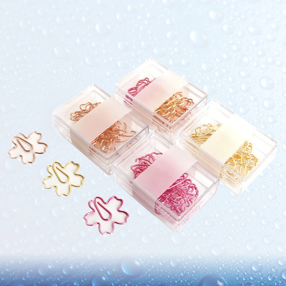 

12Pcs Adorable Flower Design Paper Clips Large Size Metal Clips for Organizing Documents Gifts Paper Clip