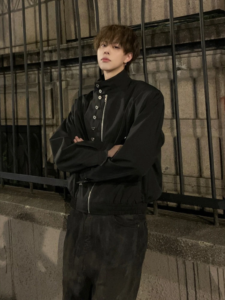 

Мужская куртка-бомбер в стиле Detroit Pilot, свободный крой, из полиэстера, с отложным воротником, в стиле американской уличной моды...