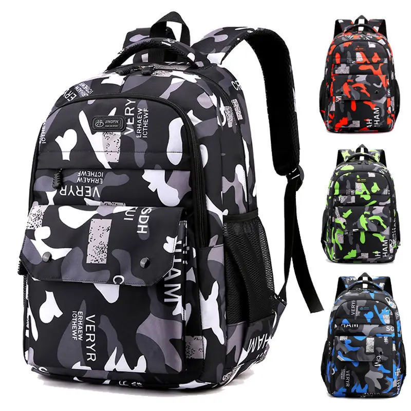 Children Primary Schoolbag Students Backpack Large Boy Capacity Shoulder Bag Kids Casual Camouflage Printed Backpacks Schoolbag