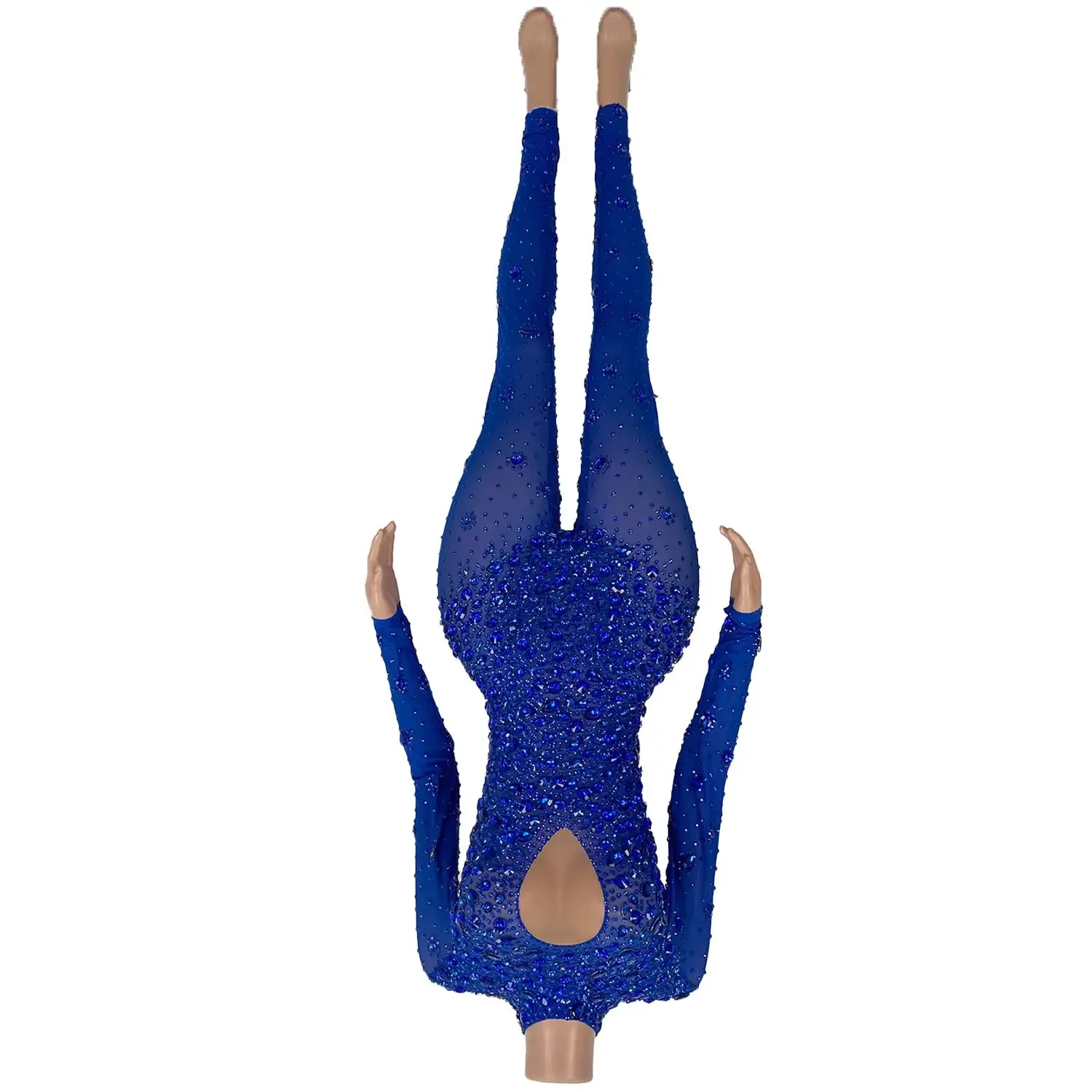 

Women's Sexy Rhinestones Bodysuit Stage Outfit Female Singer Pink Leggings Nightclub Crystals Costume Dance Jumpsuit Cuican