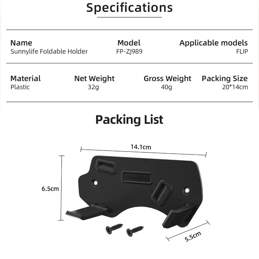 Neue Faltbare Drone Körper Wand Stehen Display Langlebige Wand Halterung Hängen Halterung Basis für DJI Flip Drone Zubehör