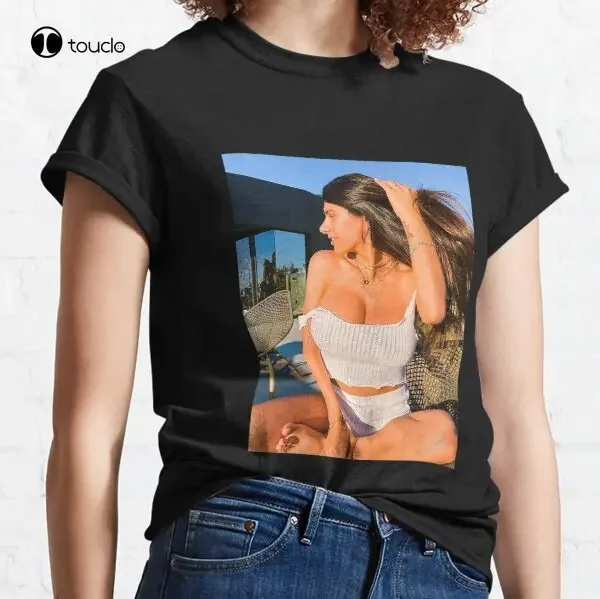 Mia Khalifa Sunlight White Top Pornstar Classic T-Shirt Tee Shirt