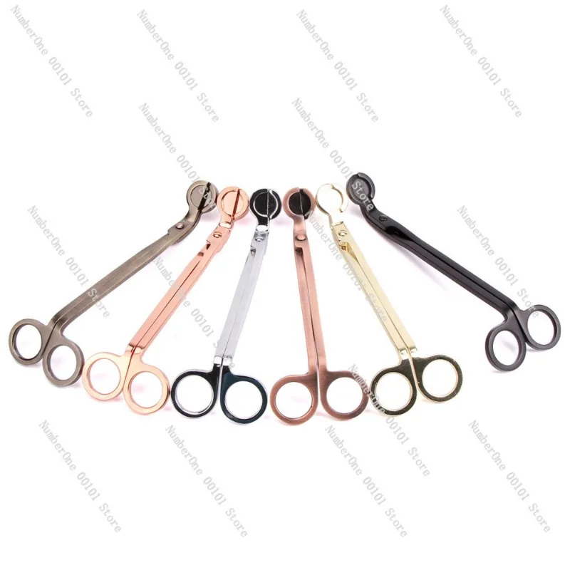 50pcs Multicolor Stainless Steel Incense Candle Tool Wick Cutting Scissors Candle